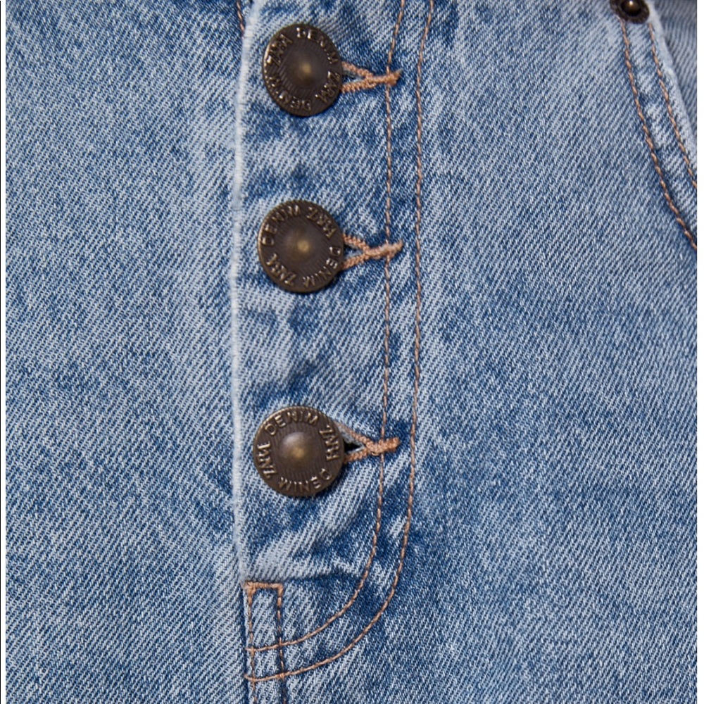 Zara High Waisted Slouchy Fit Jeans - Picture 7 of 14